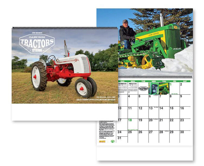 COLLECTOR MODELS 2021 CLASSIC TRACTOR CALENDAR (price includes postage