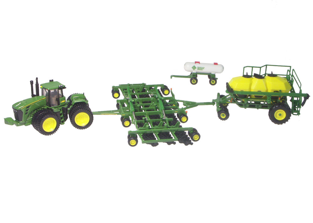 John Deere 9530 4wd Tractor With Air Seeder Cart And Bar Collector Models 7279
